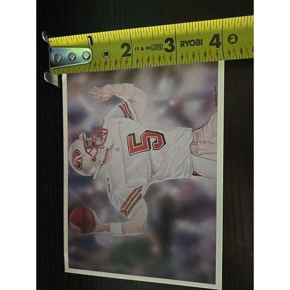 Postcard Jeff Garcia Daniel Tearle Players Authentic Direct NFL good for auto's - Picture 12 of 12